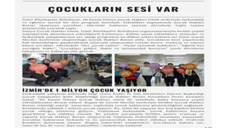 “Hep Birlikte İzmir”, kasım sayısıyla genç, kadın ve çocuklarla buluştu