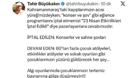 Büyükakın: ‘Algı oyunlarınızla çocuklarımızın tertemiz bayramına gölge düşürmeyin’
